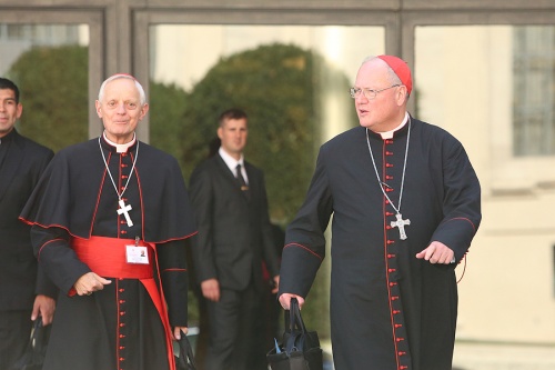 Cardinal_Donald_Wuerl_L_and_Cardinal_Timothy_Dolan_leave_the